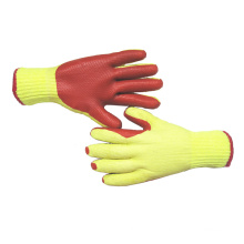 Fast Shipment Hand Glove with Red Rubber Coated for Construction